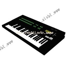 Small Electronic Piano 3d model