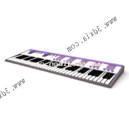 Electronic Keyboard With Led 3d model