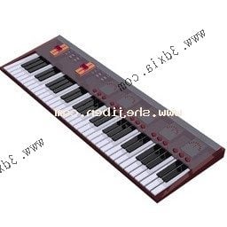 Modern Organ Keyboard 3d model