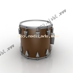 Instrument Single Drum 3d model
