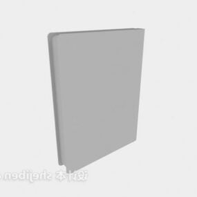 Kniha bez štítku 3D model
