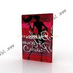 Book Red Cover With Text 3d model
