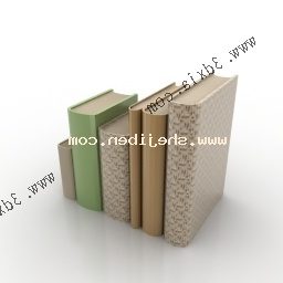 Bøger forskellige størrelser 3d-model