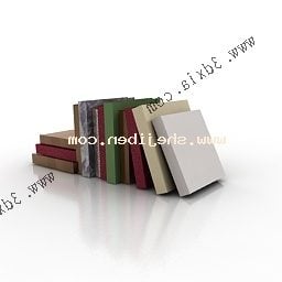 Model 3d Tumpukan Buku Loro