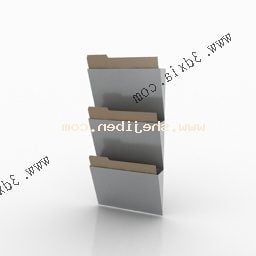 Bookshelf Vertical Decorative 3d model