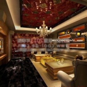 3D model interiérové ​​scény Royal Club Room