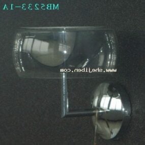Lampada da parete in cristallo V1 modello 3d