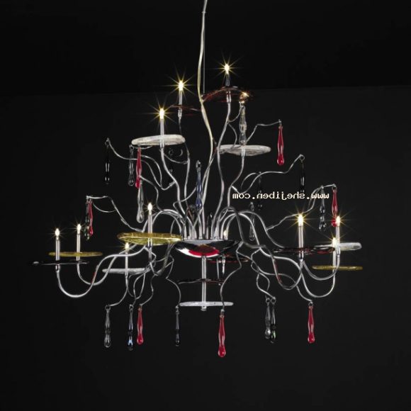 European Chandelier With Candle