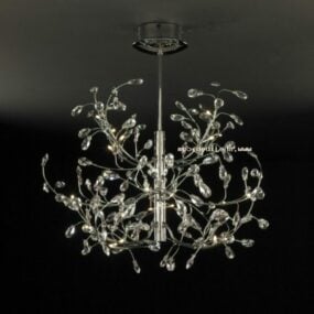 Crystal Ceiling Light Tree Shaped 3d-modell
