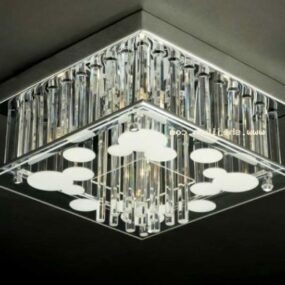 Square Glass Ceiling Lamp