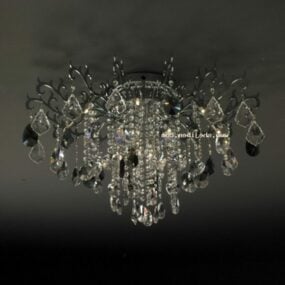 Ceiling Lamp With Crystal Material 3d model