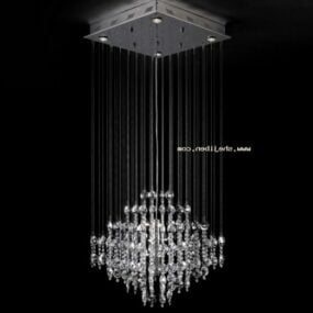 Contemporary Crystal Ceiling Chandelier 3d model