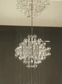 Hotel Crystal Ceiling Light 3d-modell