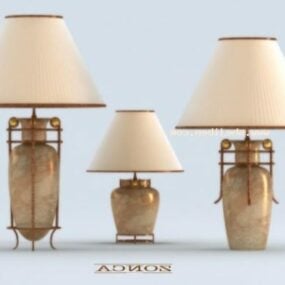 Classic Vase Table Lamp Set 3d model