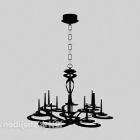מנורת תקרה כפרית מודרנית דגם תלת מימד