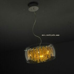 3д модель современного минималистичного подвесного светильника