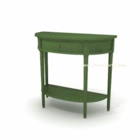 Green Wall Console Table 3d model