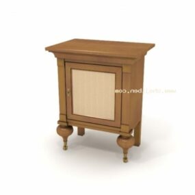 Work Table With Wheels Cabinet 3d model