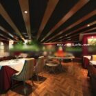Dining space 3d model .