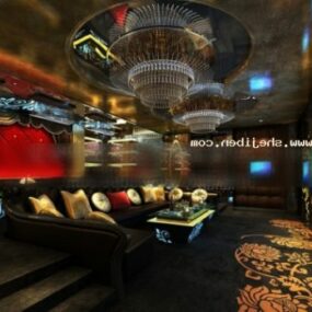 3d модель Club Night Interior Scene