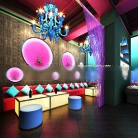Sala de entretenimiento Espacio Karaoke Modelo 3d