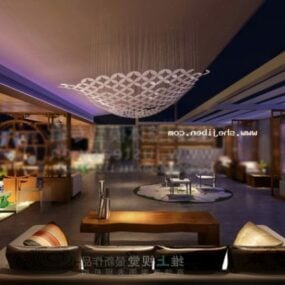 Interior Scene Of Bar Club 3d model