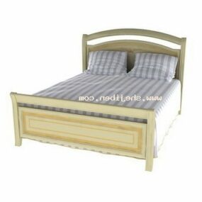 Chinese Double Bed Furniture 3d model