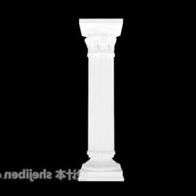 Modelo 3d de coluna de pedra clássica romana