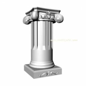 Architecture classique de la colonne romaine modèle 3D