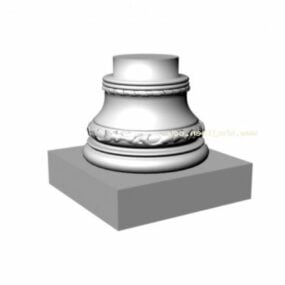 Model 3D rzymskiej kolumny podstawy