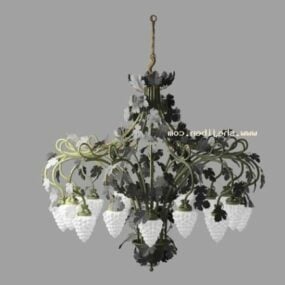Lámpara de mesa alta decorativa modelo 3d