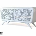 European TV cabinet furniture 3d model .