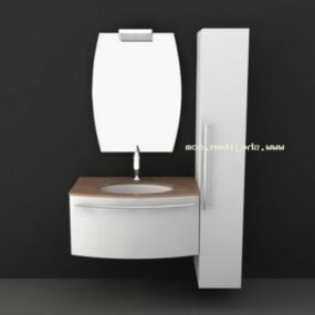 Piccolo lavabo con mobile modello 3d