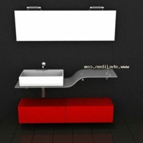 Tavolo per lavaggio a mano in stile semplice modello 3d