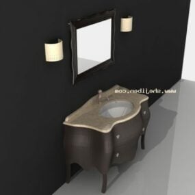 Antique Hand Washing Table 3d model