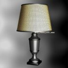 Vintage Table Lamp Yellow Shade