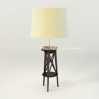 Table Lamp With Wooden Base