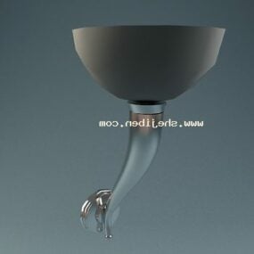 Wall Lamp Bowl Shade Lighting Fixtures 3d model