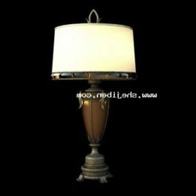 Modelo 3d de lâmpada de querosene vintage