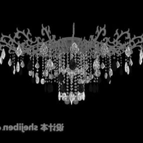 Crystal Ceiling Lamp Luxury Design 3d model