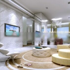 Neo Classic Living Room 3d model
