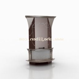 Fireplace Marble Stone 3d model
