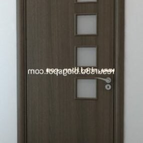 Wood Door Wood Frame 3d model