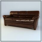 Leather Sofa Furniture Brown Color