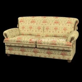 Καναπές Διθέσιο Vintage Pattern 3d μοντέλο