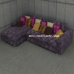 Old Sofa Living Room Furniture 3d model