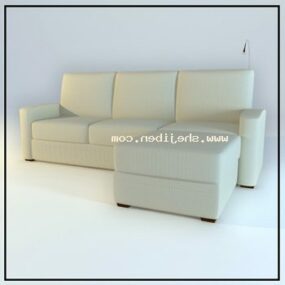 Office Beige Sofa Stue 3d model