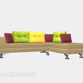 Polstret Sofa Massas Armless 3d model