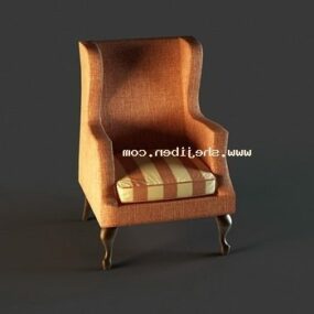 Nowoczesny model krzesła klubowego 3D