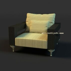 أريكة بدون ذراعين نموذج ثلاثي الأبعاد